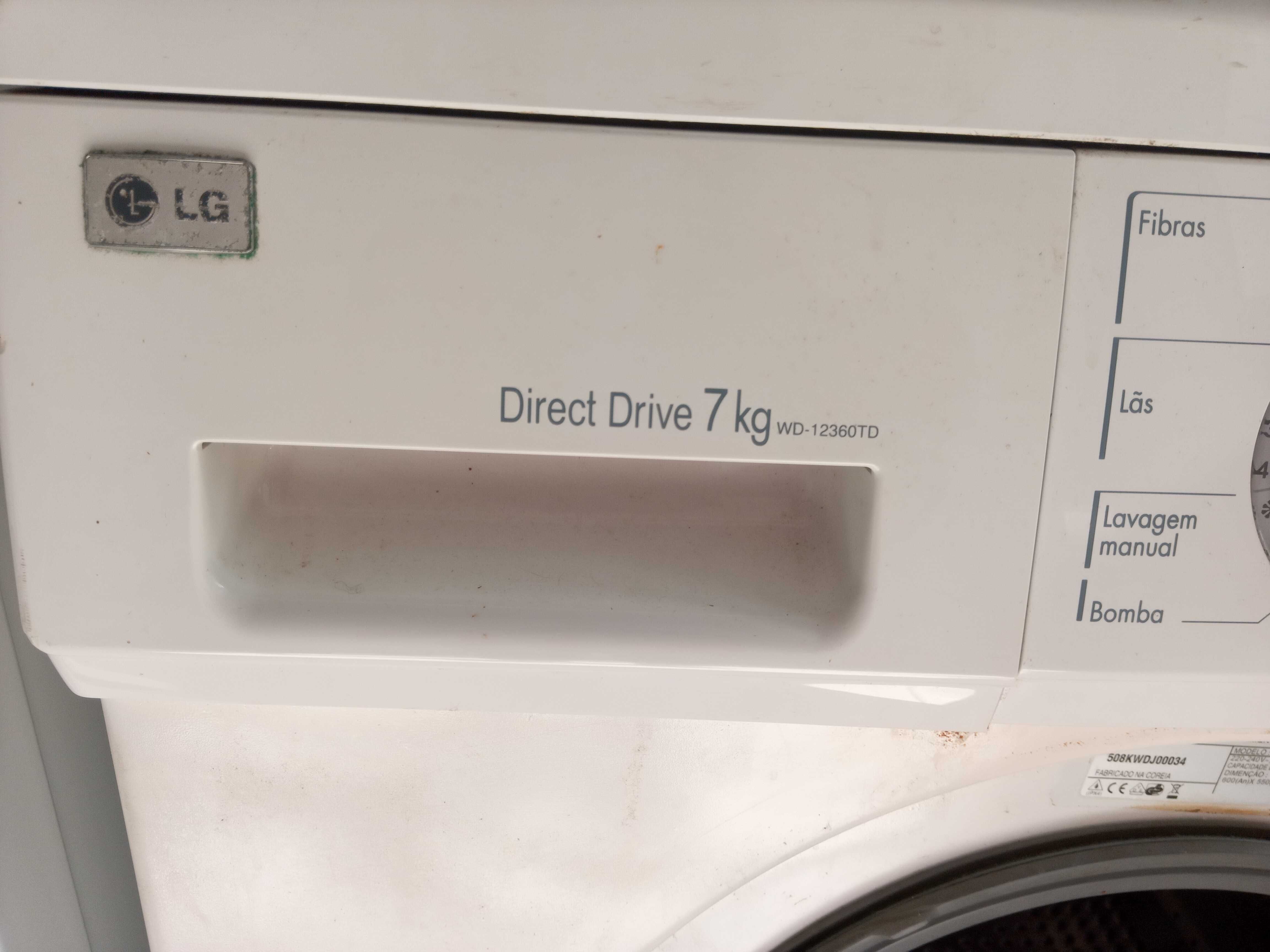 Porta para máquina de lavar roupa LG
