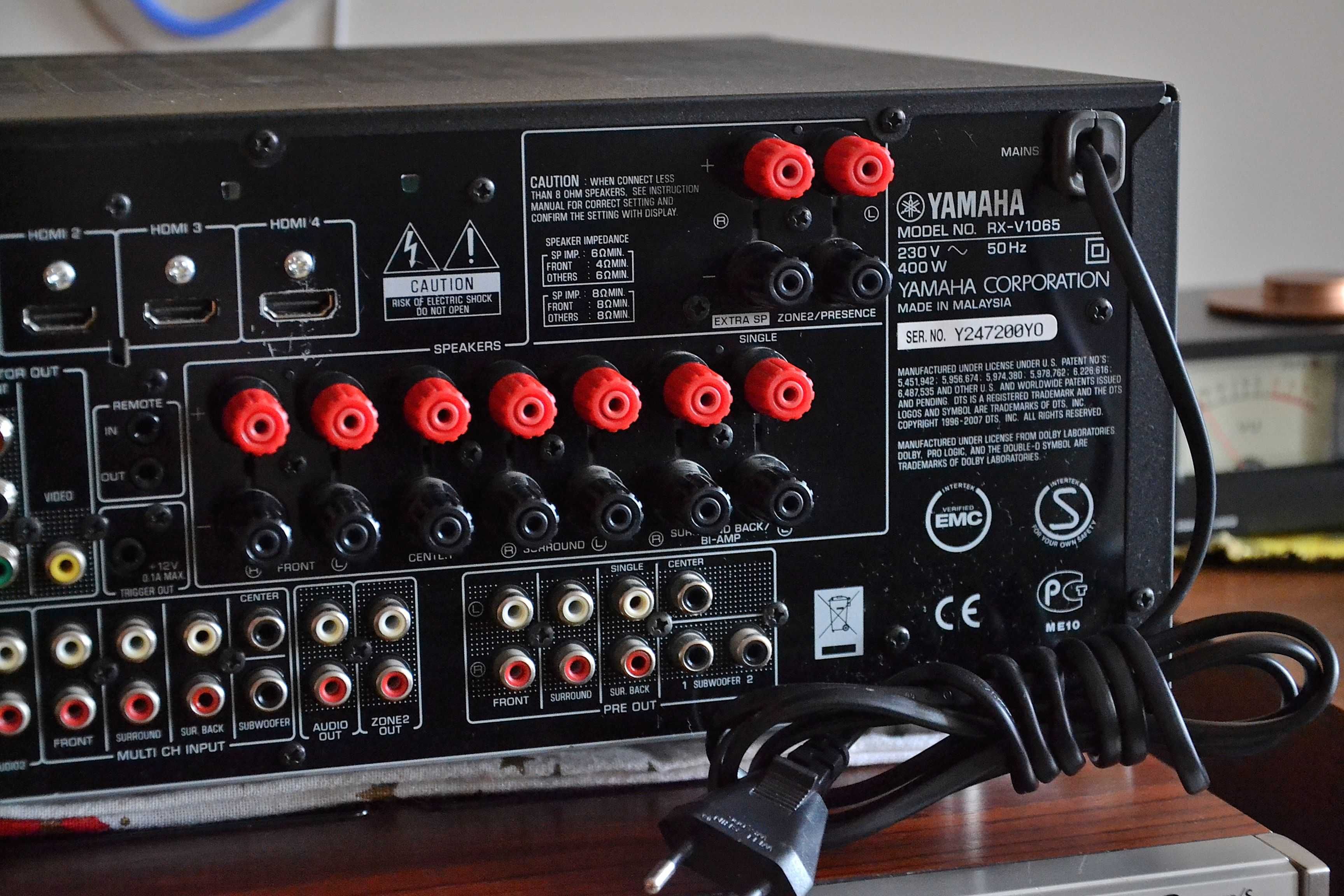 Amplituner YAMAHA RX-V1065 - wysoki model - stan bdb