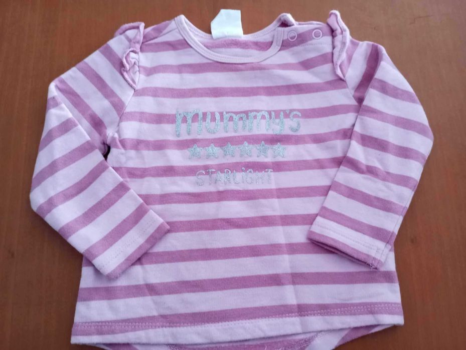 Sweatshirt quentinha 6/12 meses rosa