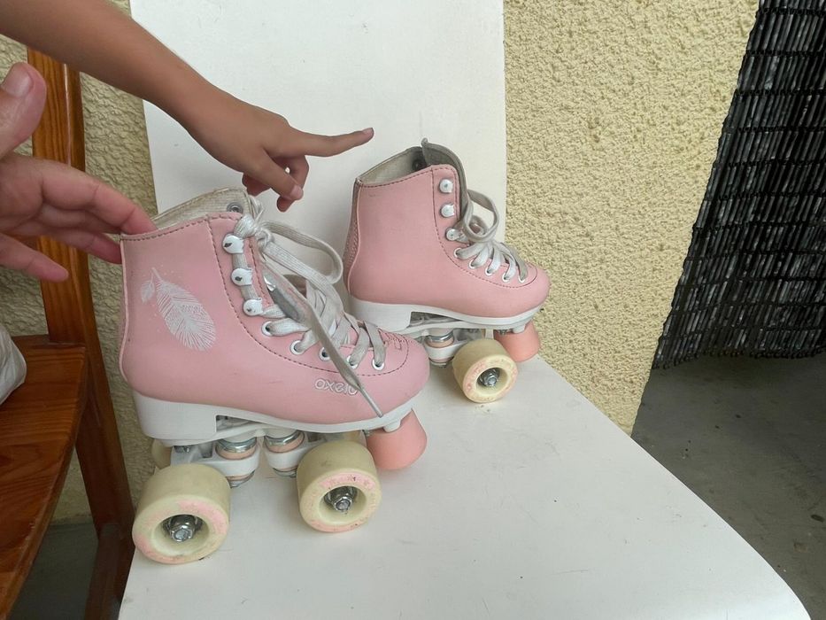 Patins Menina Oxelo - Tamanho 28 (Quase Novo)