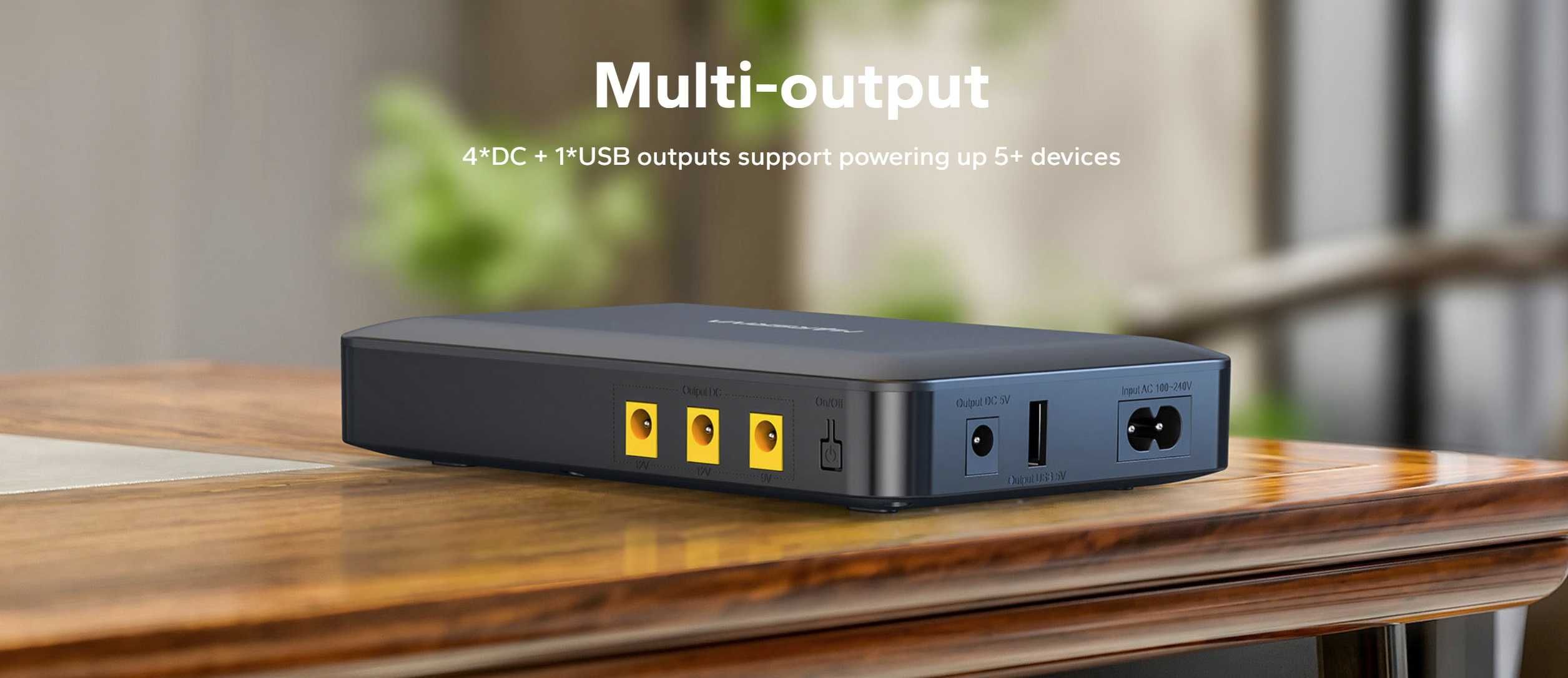 Новый бесперебойник 2.5 А ИБП UPS Marsriva KP1 Ultra 16000 мАч