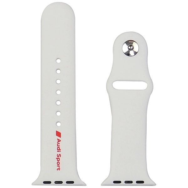 Pasek Audi Sport Red Logo Silicone Watch Strap na Apple Watch 44 / 45