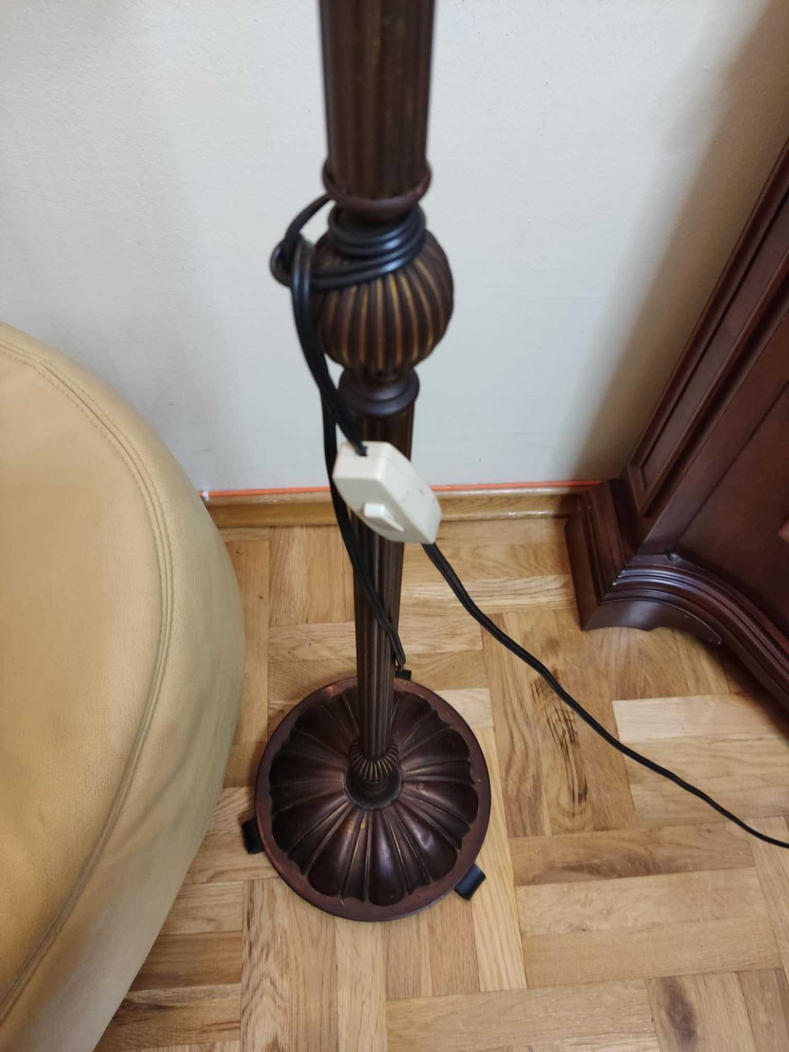 stara lampa  podłogowa 3 ramiona