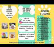 Pet Sitter, banho e tosquia em domicílio, passeio com o seu cão