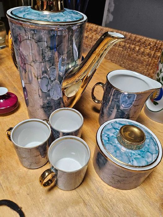 Serwis kawowy „Milo” marmurek proj. Adama Sadulskiego