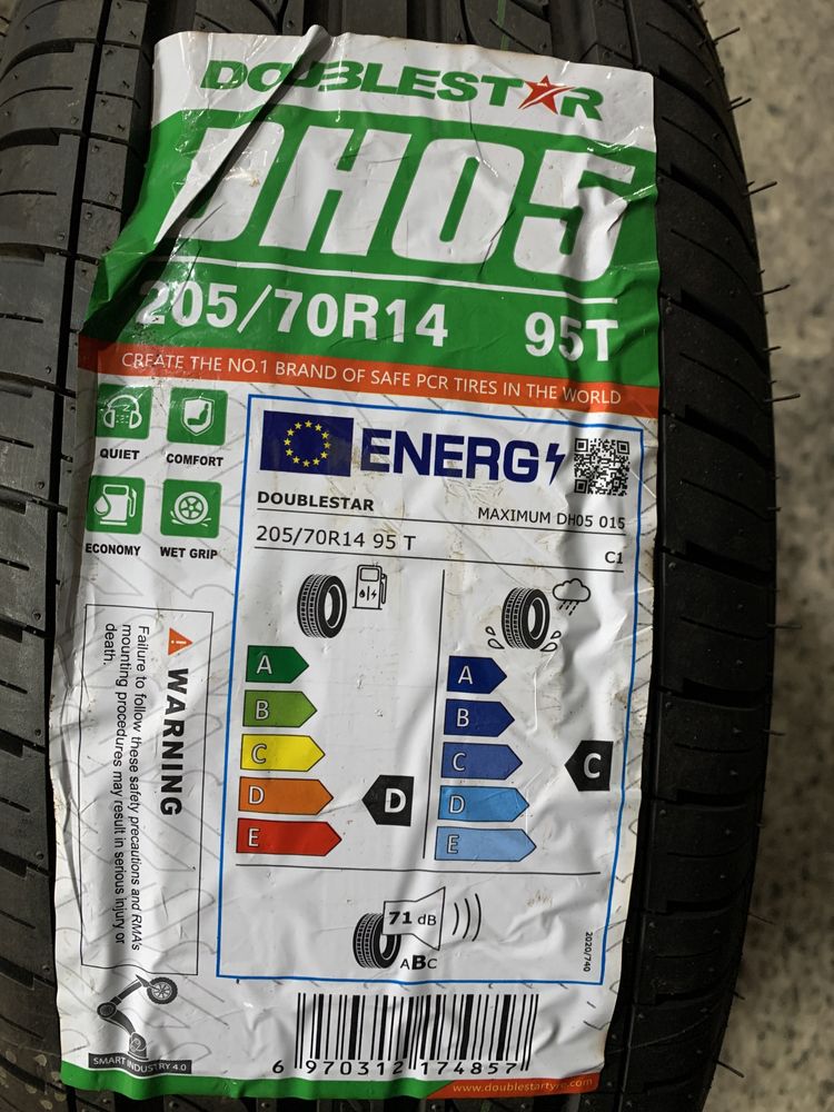 (4шт) нові 205/70R14 Doublestar Maximum DH05 (95T) літні шини