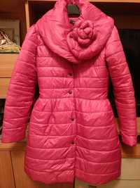 Яскраво рожева куртка-пальто
