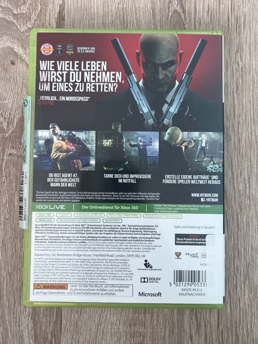 #1451 hitman absolution outfit edition gra xbox360 xbox 360