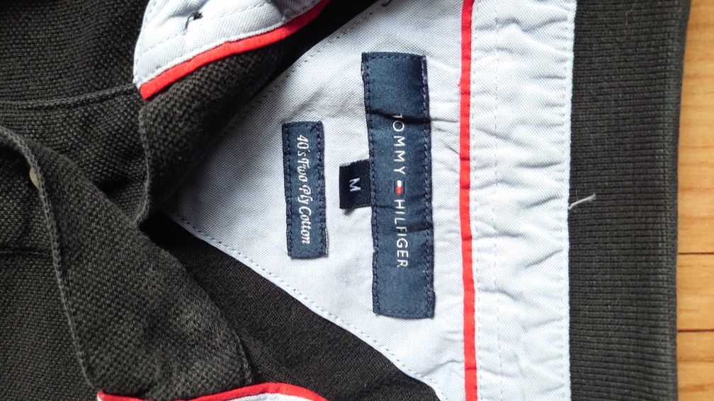 Tommy Hilfiger polo koszulka męska czarna M