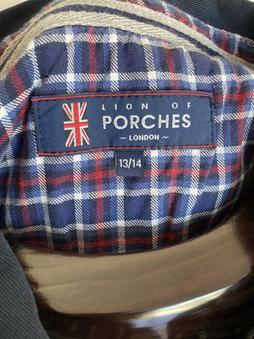 Polo Lion of Porches de manga comprida, para 13-14 anos