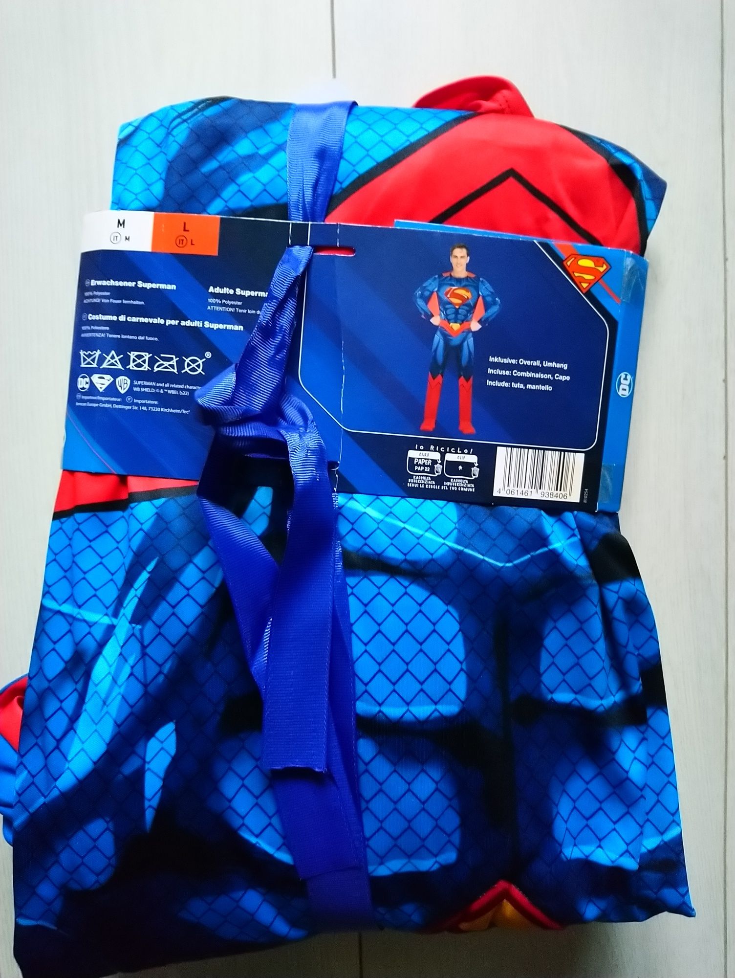 Косплей Супермен Superman L розмір новий костюм