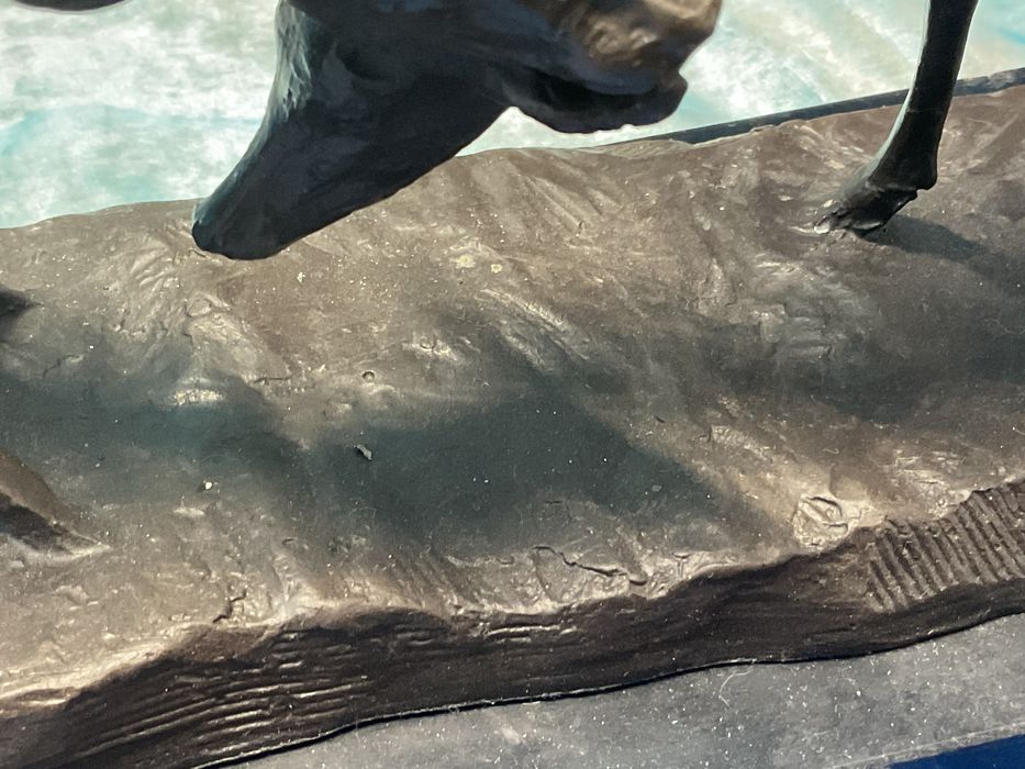 Escultura bronze gazelas 37x13x20 cm