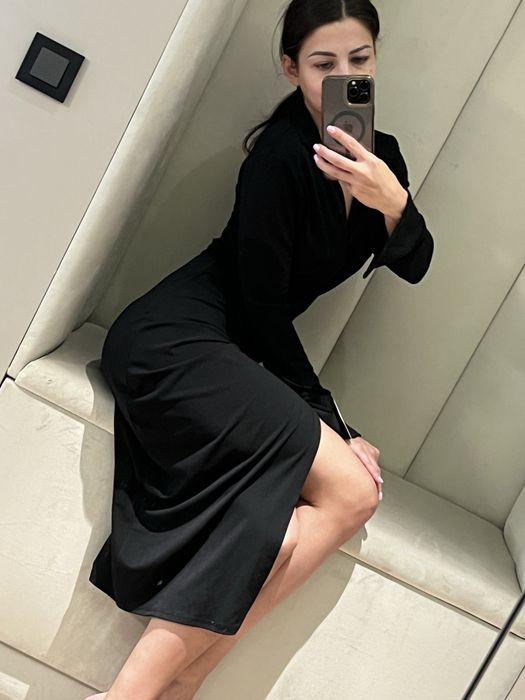 NEW COLLECTION sukienka czarna wizytowa r. M