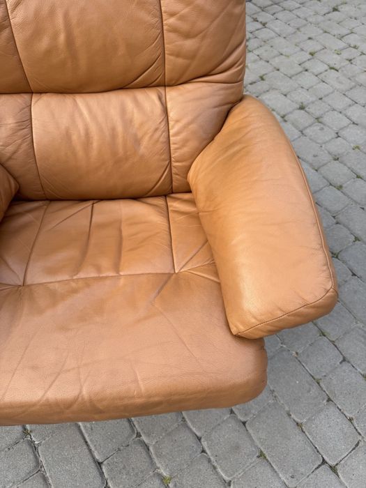 Крісло реклайнер розкладне (00114) шкіряне крісло