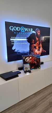 Ps4 Slim 1 TB C/ Caixa + God Of War Ragnarok EXCELENTE Playstation 4