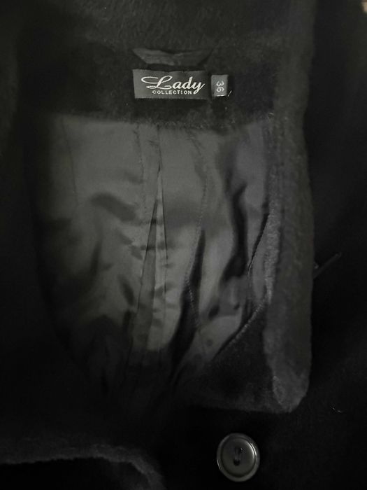 Luksusowa, ciepła kurtka z czarnej alpaki - extra look!