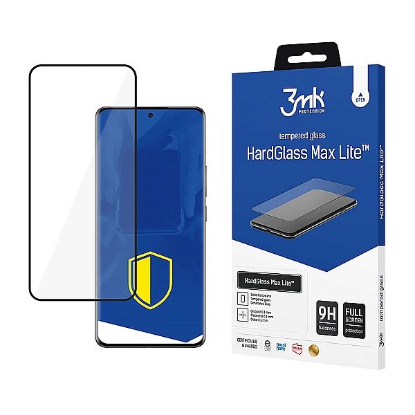Szkło hartowane 3mk HardGlass Max Lite Black na Xiaomi Redmi Note 13 P