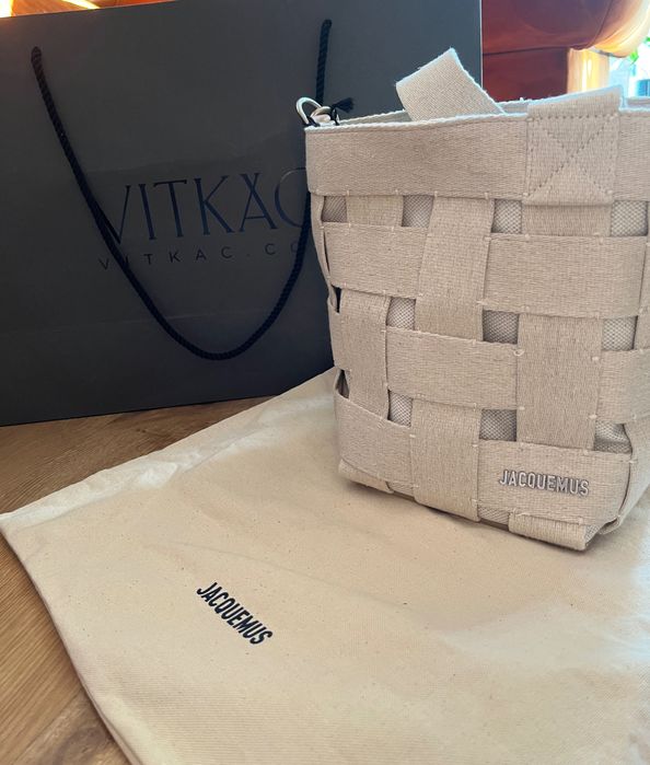 Jacquemus torba shopperka Le seau Gros Grain LE RAPHIA  Vitkac