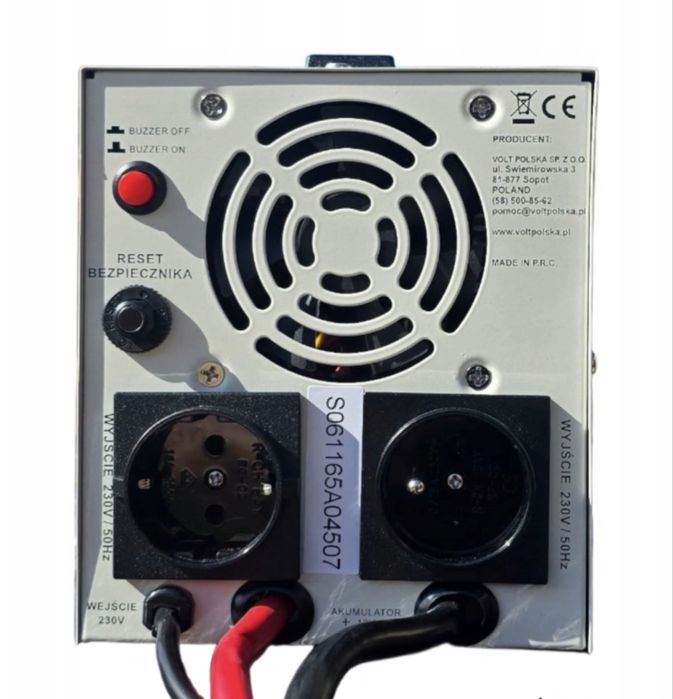 Гібридний ДБЖ/інвертор SINUS PRO 850 E PLUS 12/230V 500/850W