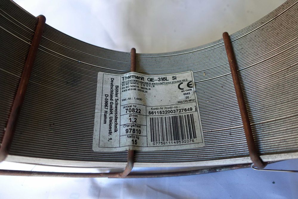 Drut spawalniczy kwasoodp MIG 1,2mm ER 316 LSi / G 19 12 3 LSi 1.4430