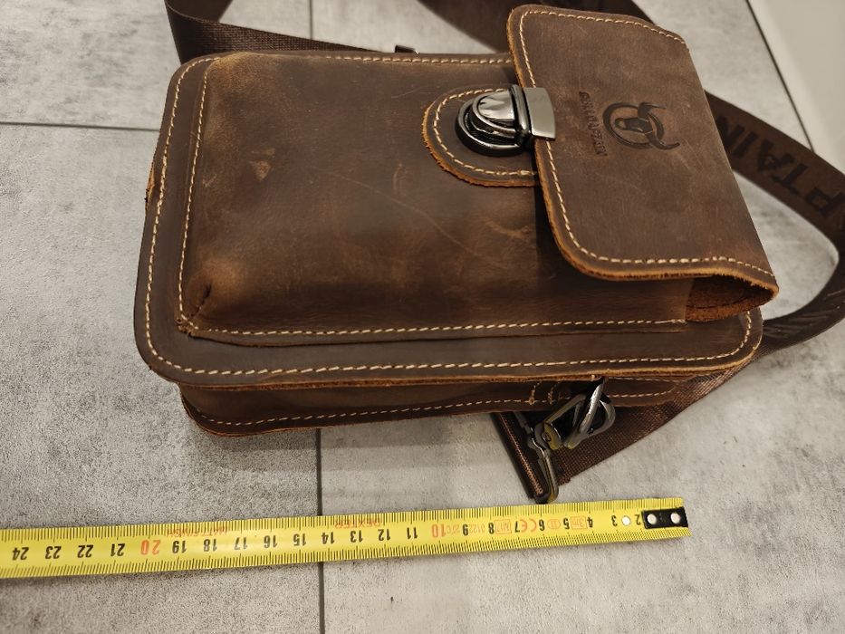 Skórzana saszeta męska