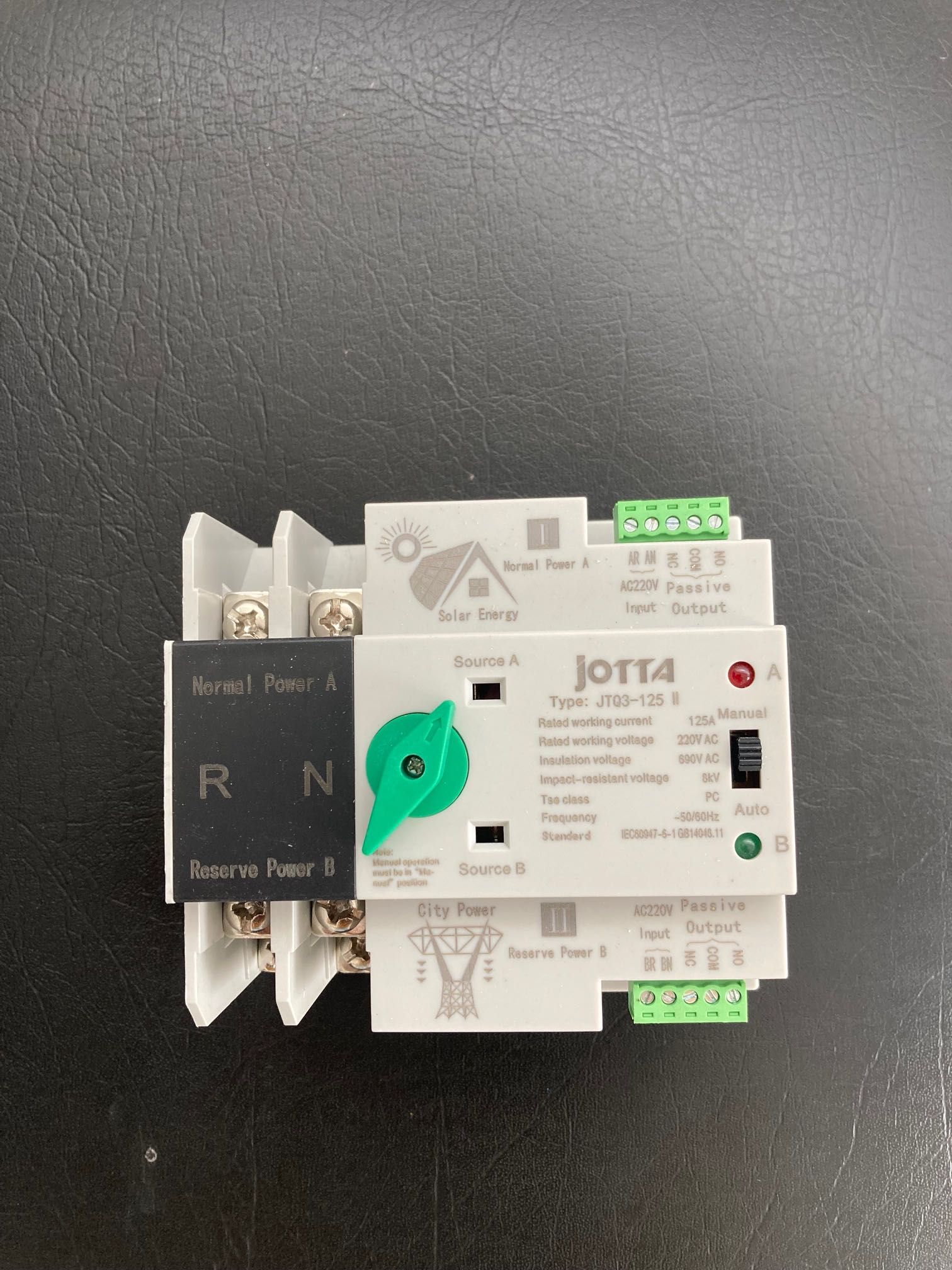 Interruptor de transferência automática 125A
