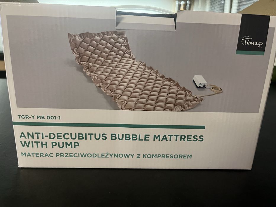 Materac przeciwodleżynowy z kompresorem