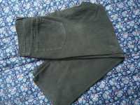 Zielone spodnie sztruksowe męskie sztruksy sztruks XL Grawik pas 48cm