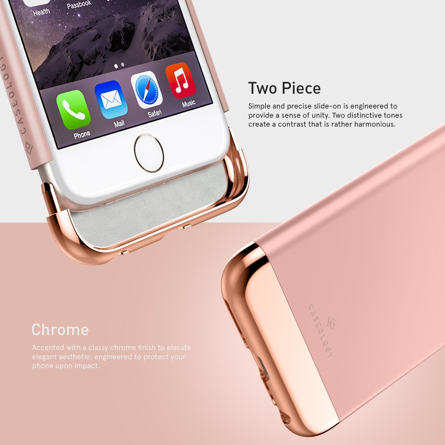 Etui Caseology do iPhone 6 Plus 6s Plus Savoy Rose Gold