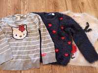 3 sweterki r. 98 - 104,Hello Kitty, dla dziewczynki