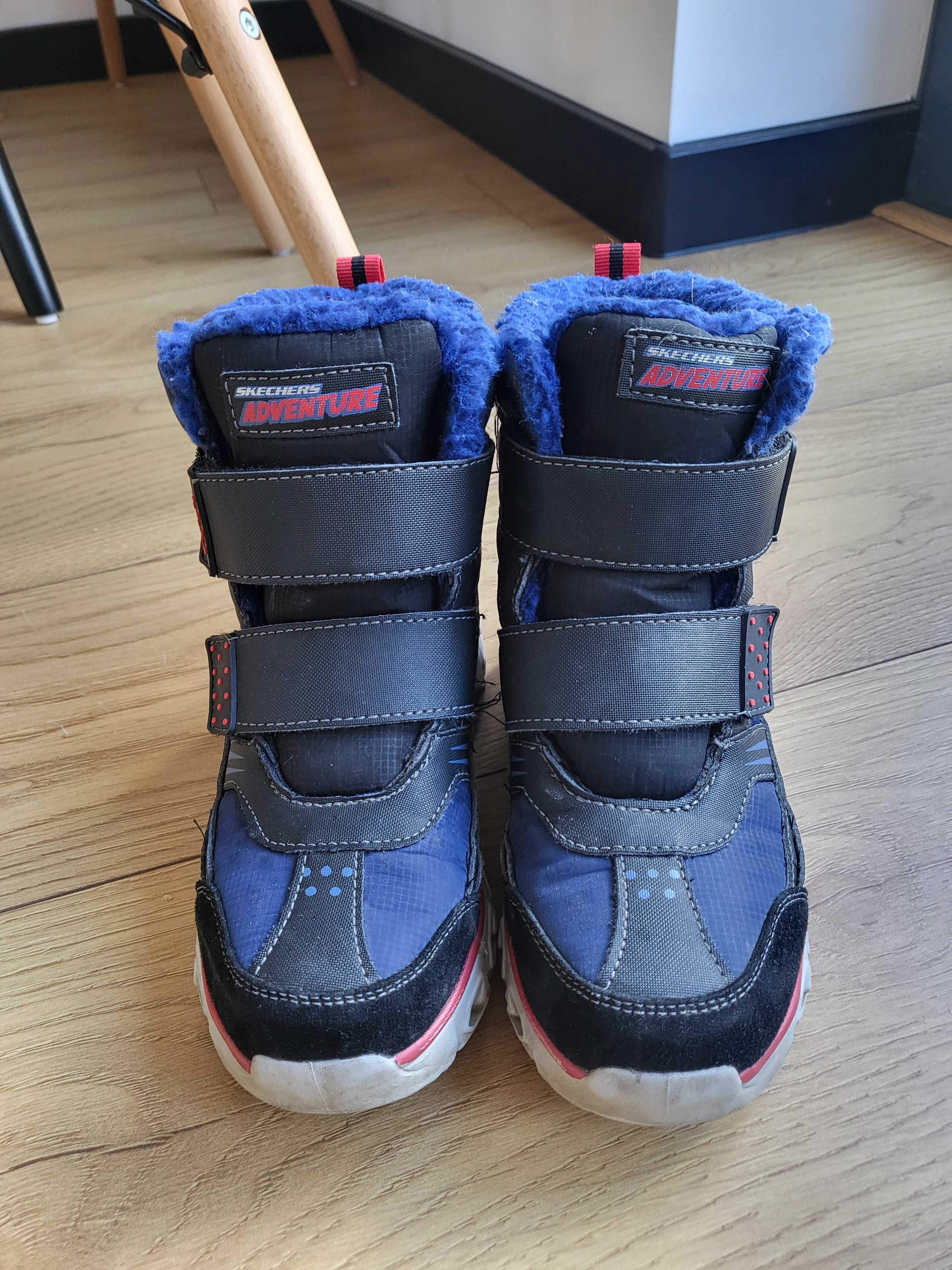 Buty zimowe dla chlopca zimowe buty chlopiece Skechers