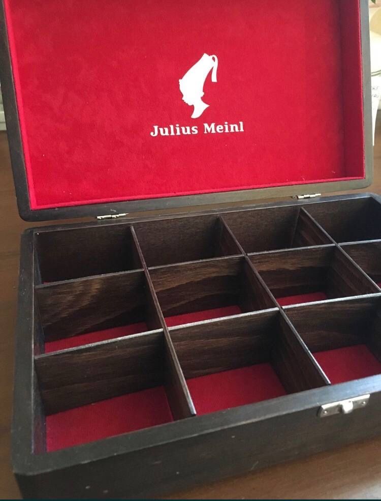 Коробка для чая Julius Meinl, органайзер для чая, шкатулка для чая