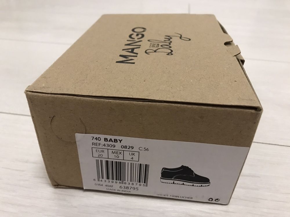 Mango Kids r. 20 Nowe buty oksfordki karton Zalando