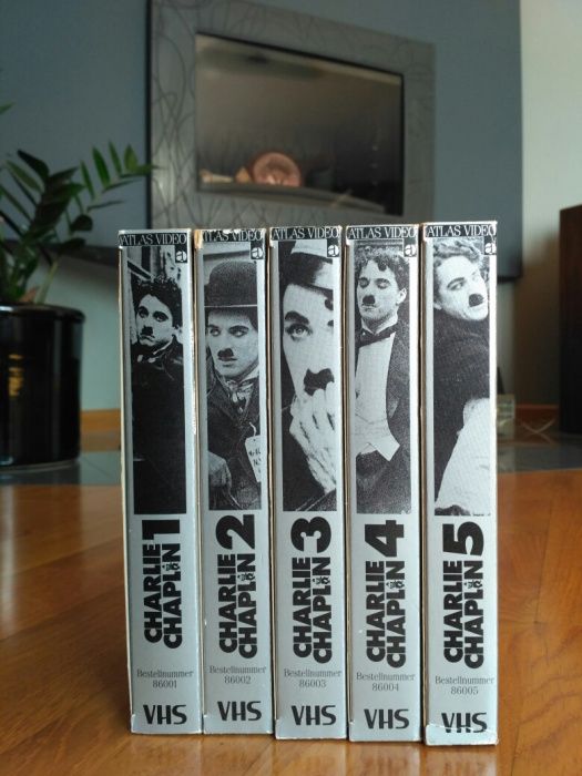 Zestaw 5 kaset Charlie Chaplin