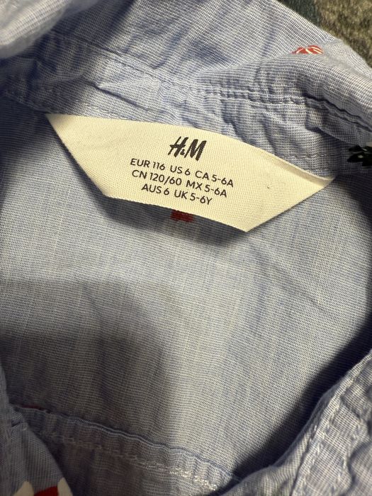 Koszule świąteczne H&M 116 cm