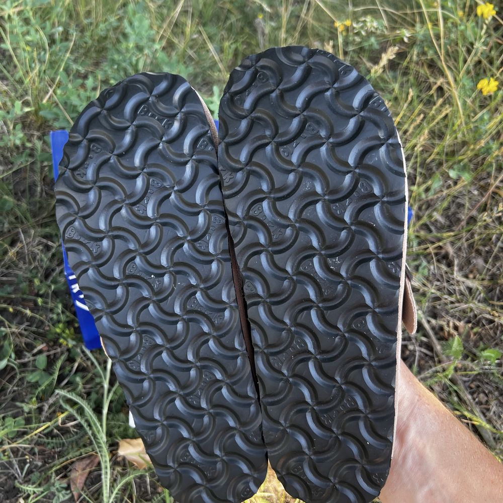 birkenstock mud color бежевий колір сабо жіночі біркеншток оригінал
