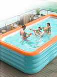 Piscina inflável extra grande ótima para o verão