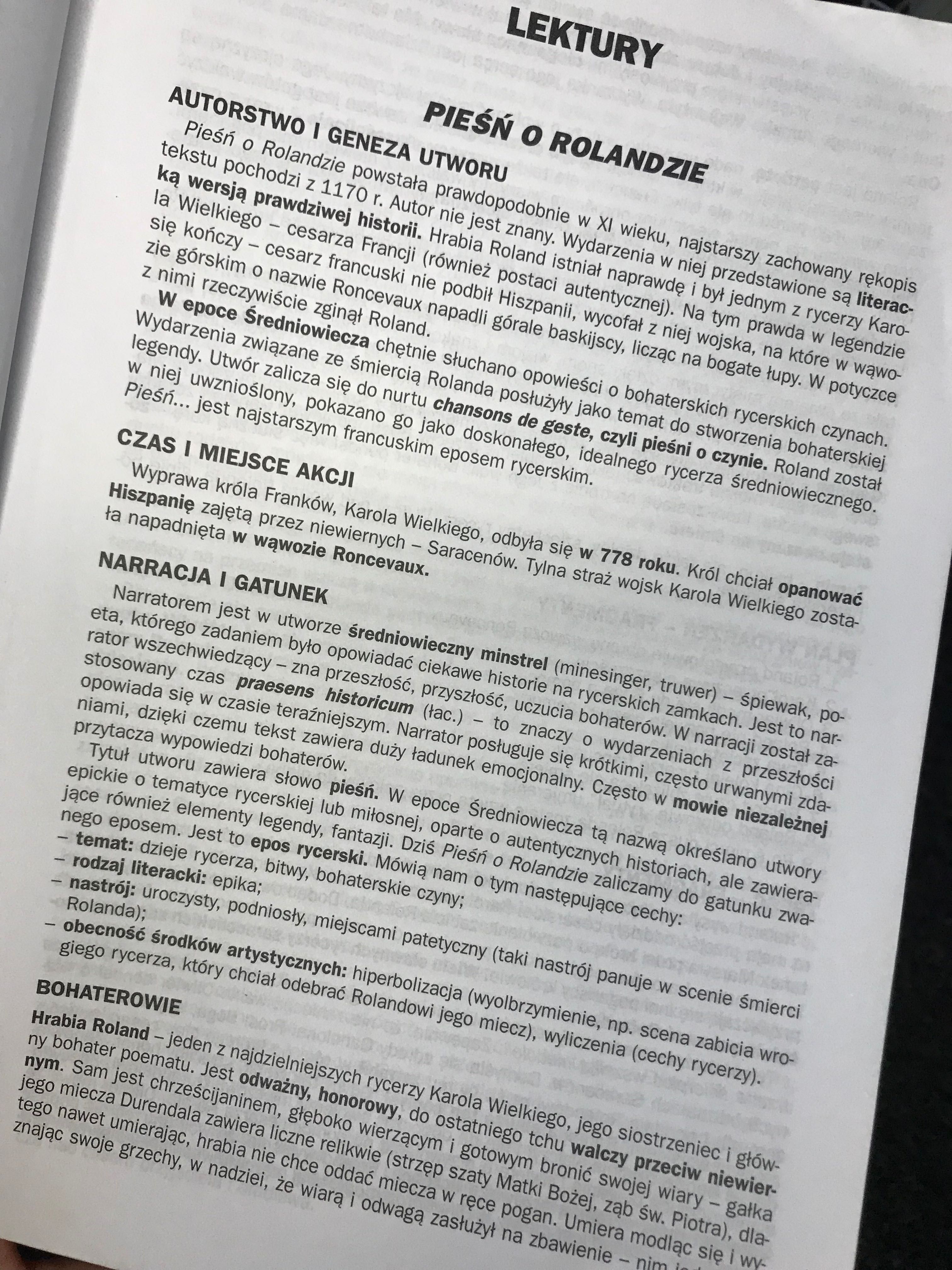 Opracowania lektur/streszczenia lektur