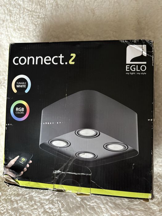 Сучасний, розумний стельовий світильник. EGLO. Австрия.