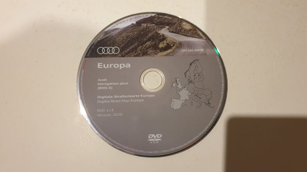 DVD Original Navegação GPS Audi RNS E 2020 Ultima Versão