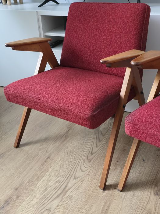 Fotele Bunny Zajączek Chierowski O/300-177 PRL retro