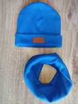 Komplet czapka komin opaska turban wiosenna zestaw z kominem chusta