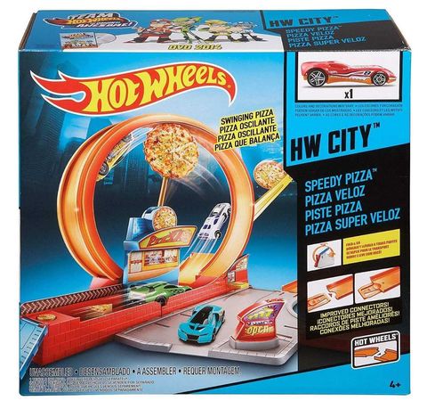 Hot Wheels Mattel Speedy Pizza Set, Multicolor