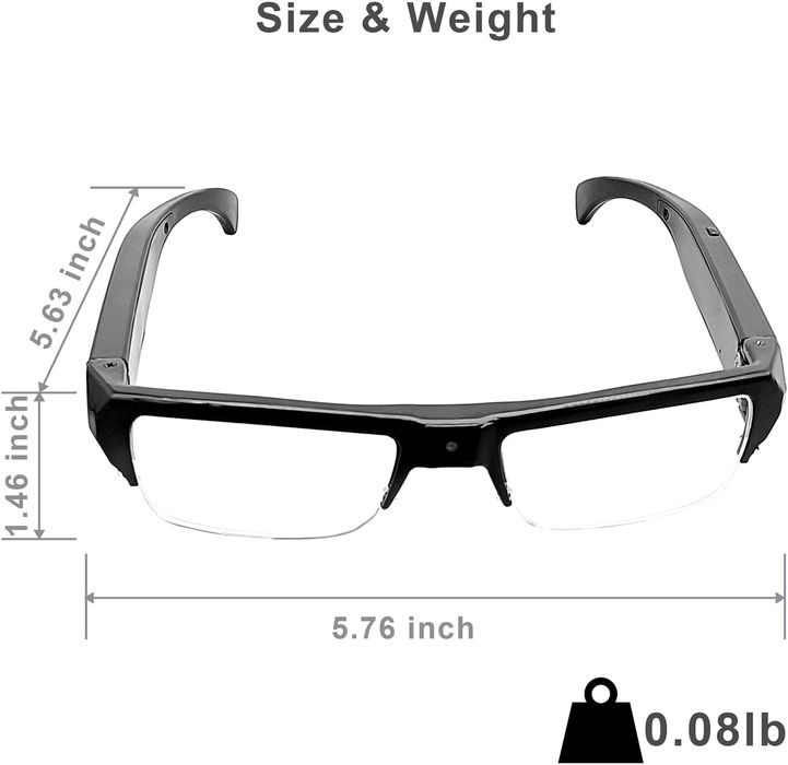 Окуляри з вбудованою камерою і мікрофоном 

Особливості:

-