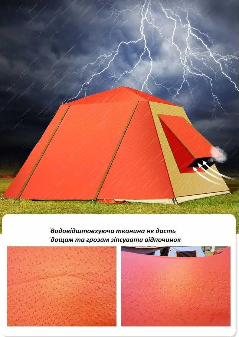 Двухслойна Палатка-автомат 5-містна, розмір 240*240*160см