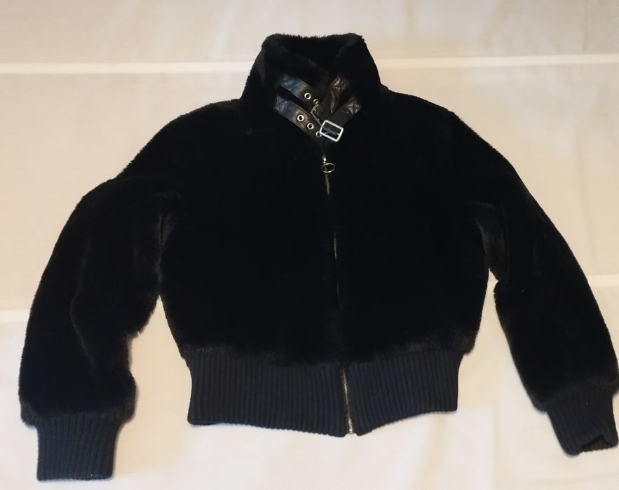 Kurtka futerko Miś czarna r. S