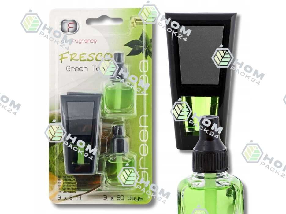 Zapach Do Samochodu Top Fragrance fresco 3w1 green Tea Zestaw 3 Sztuki