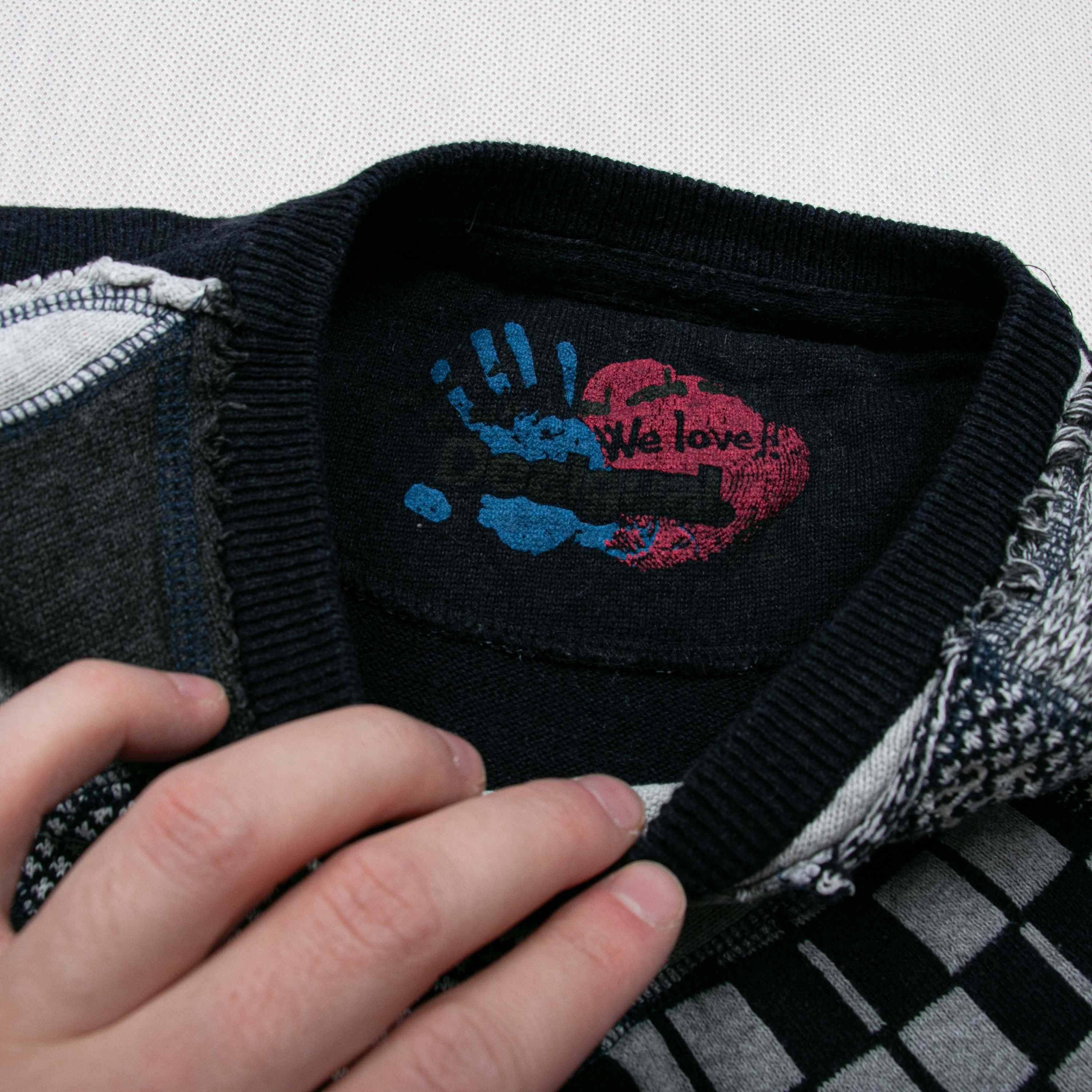 Desigual Atypical Wear patchwork sweter M