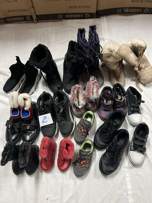 Секонд хенд оптом дитяче взуття зима демісезон ціна за 1 кг
