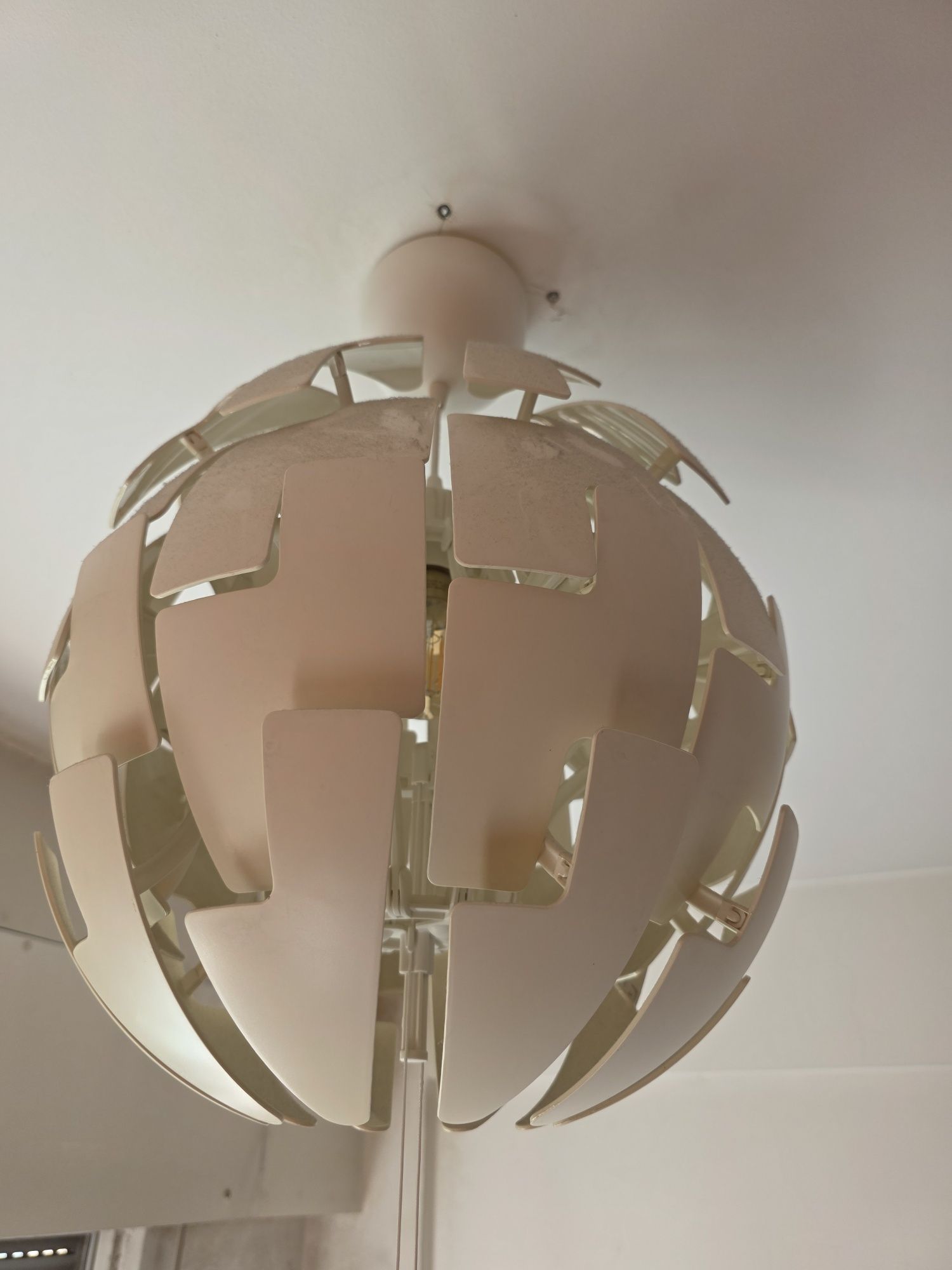 Cadeeiro suspenso branco/branco 35cm